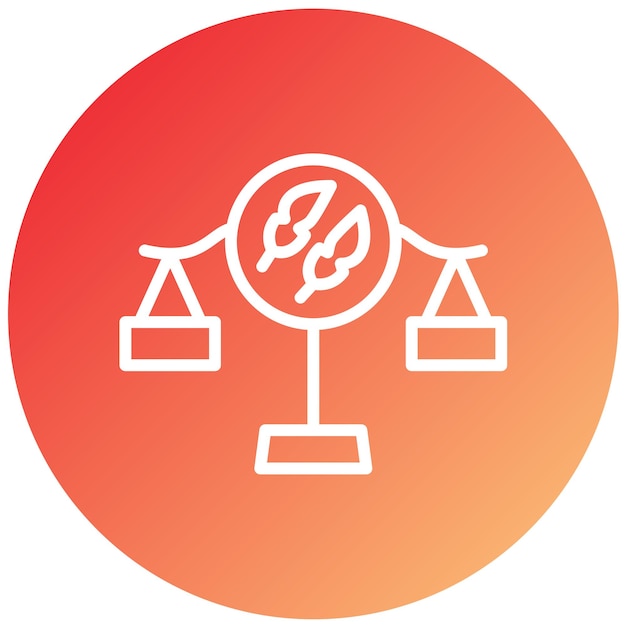 Diseño vectorial Estilo del icono de la ley ambiental