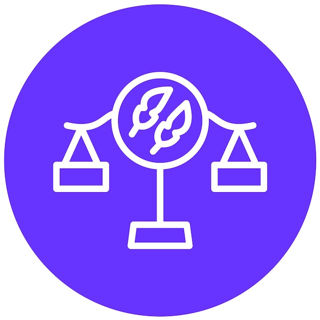 Diseño vectorial Estilo del icono de la ley ambiental