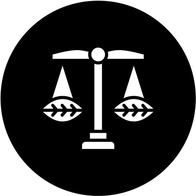 Diseño vectorial Estilo del icono de la ley ambiental