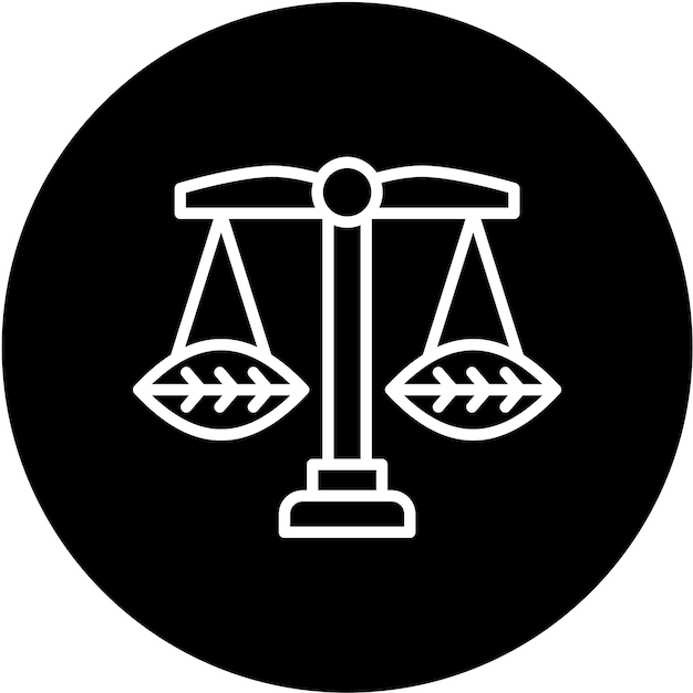 Diseño vectorial Estilo del icono de la ley ambiental