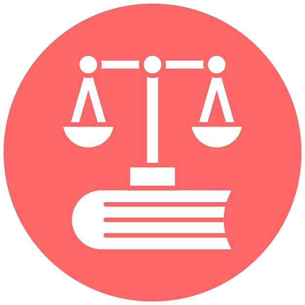 Diseño vectorial Estilo de icono de ley común
