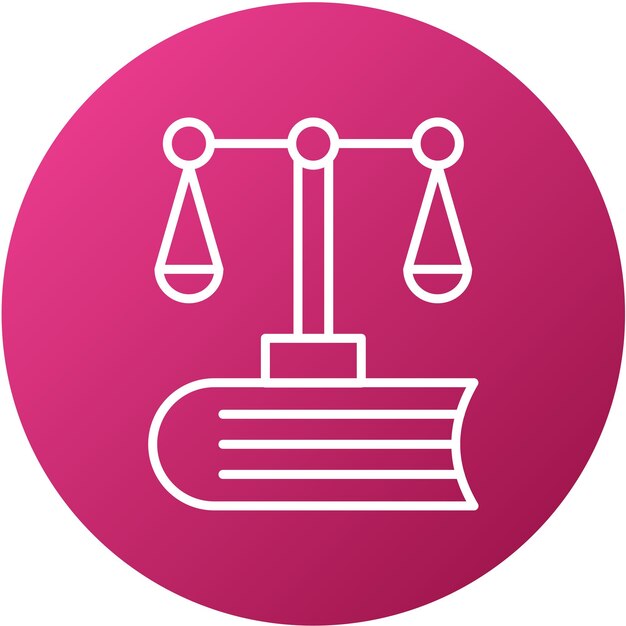 Diseño vectorial Estilo de icono de ley común