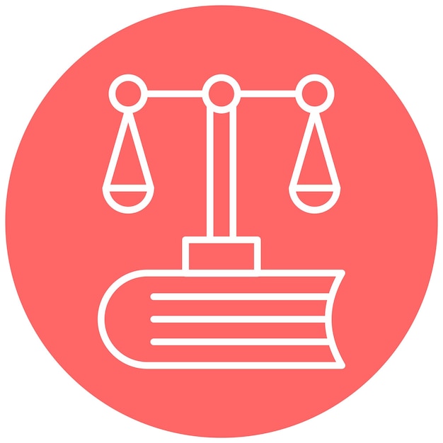 Diseño vectorial Estilo de icono de ley común