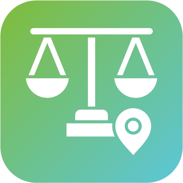 Diseño vectorial Estilo de icono de la ley de zonificación local