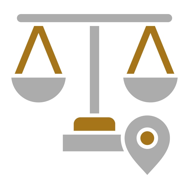 Diseño vectorial Estilo de icono de la ley de zonificación local