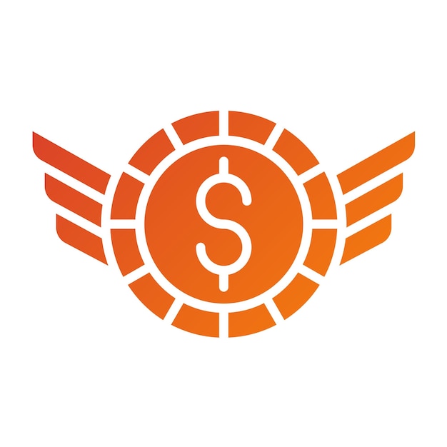 Diseño vectorial Estilo del icono de libertad económica
