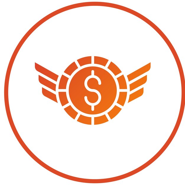 Diseño vectorial Estilo del icono de libertad económica