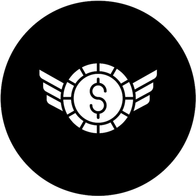 Diseño vectorial Estilo del icono de libertad económica