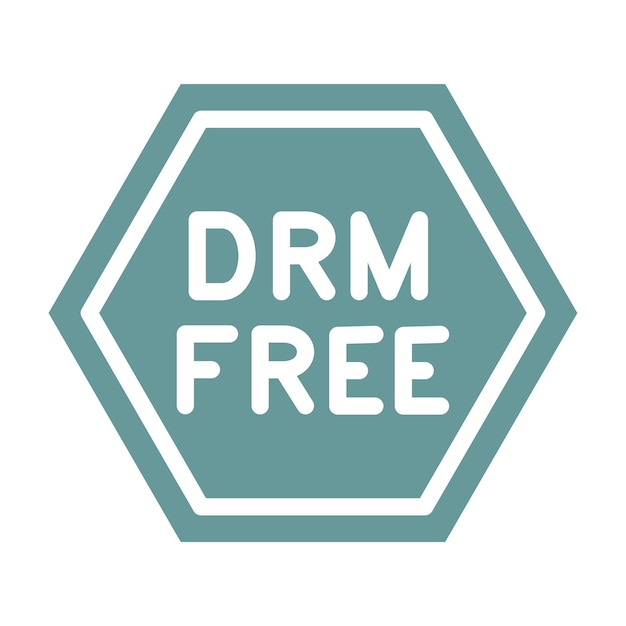 Diseño vectorial de estilo de icono libre de DRM