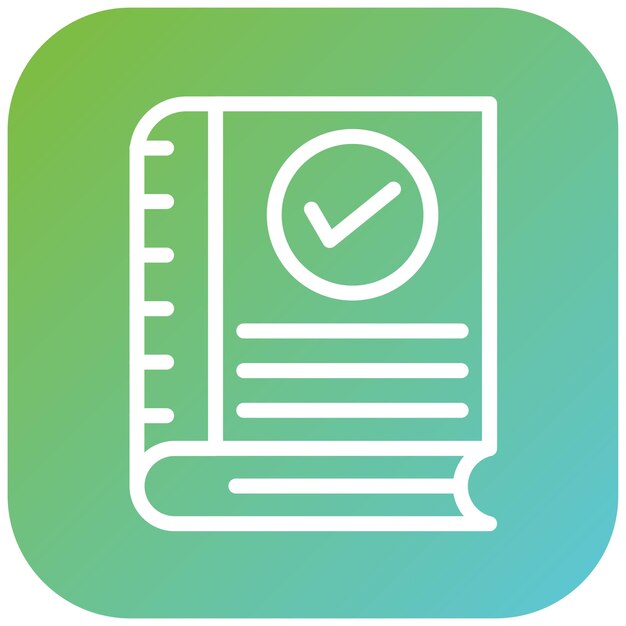 Diseño vectorial de estilo de icono de libro de almacenamiento