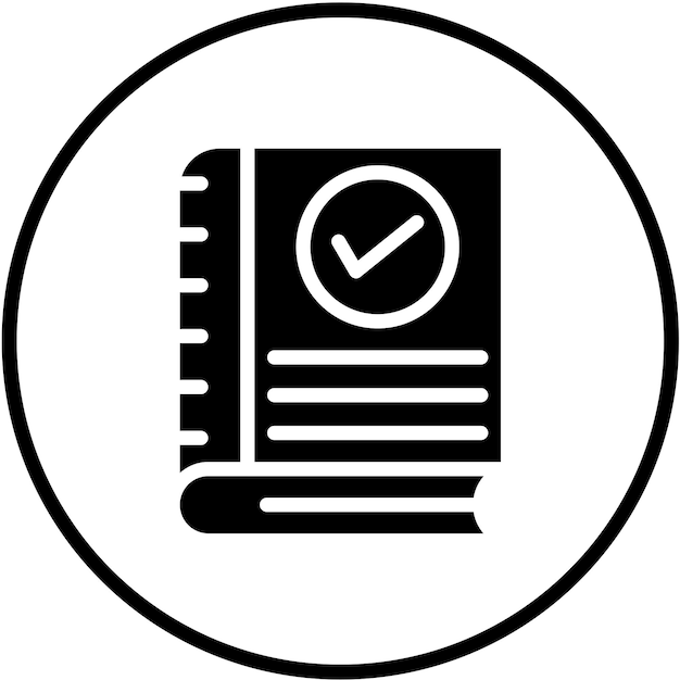 Diseño vectorial de estilo de icono de libro de almacenamiento