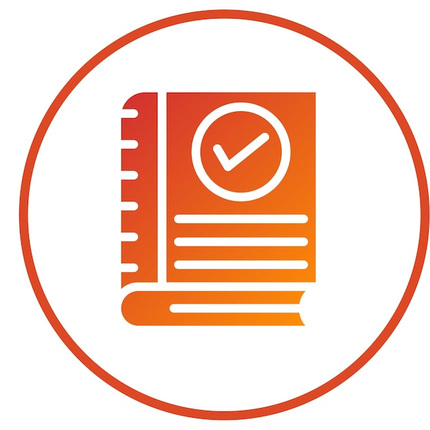 Diseño vectorial de estilo de icono de libro de almacenamiento
