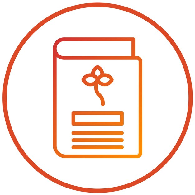 Diseño vectorial Estilo de icono de libro ecológico