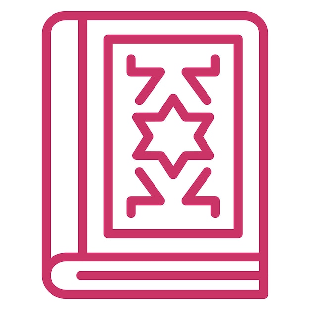 Diseño vectorial del estilo del icono del libro de hechizos