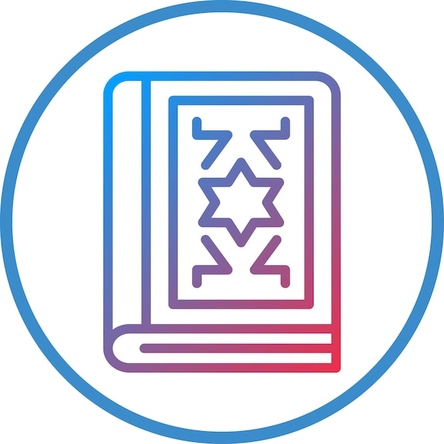 Diseño vectorial del estilo del icono del libro de hechizos