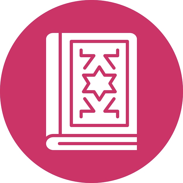 Diseño vectorial del estilo del icono del libro de hechizos