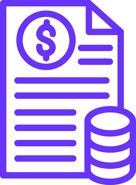 Diseño vectorial Estilo del icono del libro mayor general