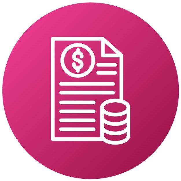 Diseño vectorial Estilo del icono del libro mayor general