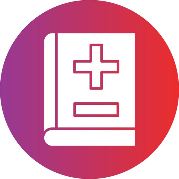 Vector diseño vectorial estilo de icono de libro médico