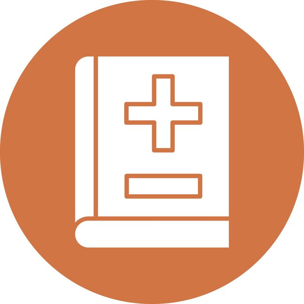 Diseño vectorial Estilo de icono de libro médico