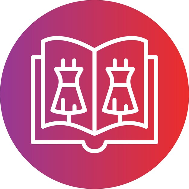 Diseño vectorial Estilo de icono de libro de moda