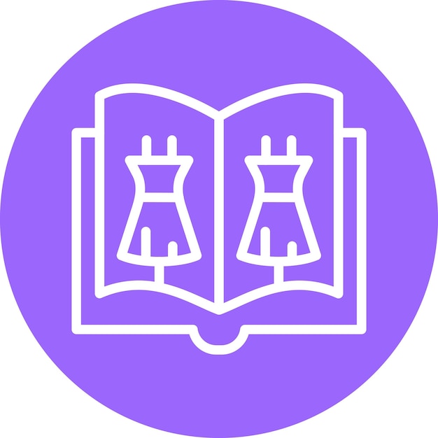 Diseño vectorial Estilo de icono de libro de moda