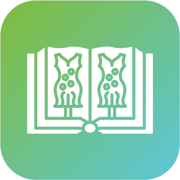Diseño vectorial Estilo de icono de libro de moda