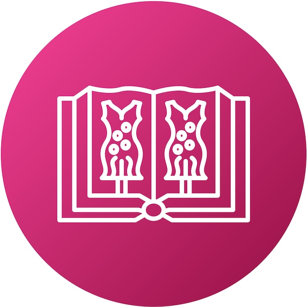 Diseño vectorial Estilo de icono de libro de moda