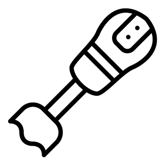 Diseño vectorial Estilo del icono de la licuadora manual
