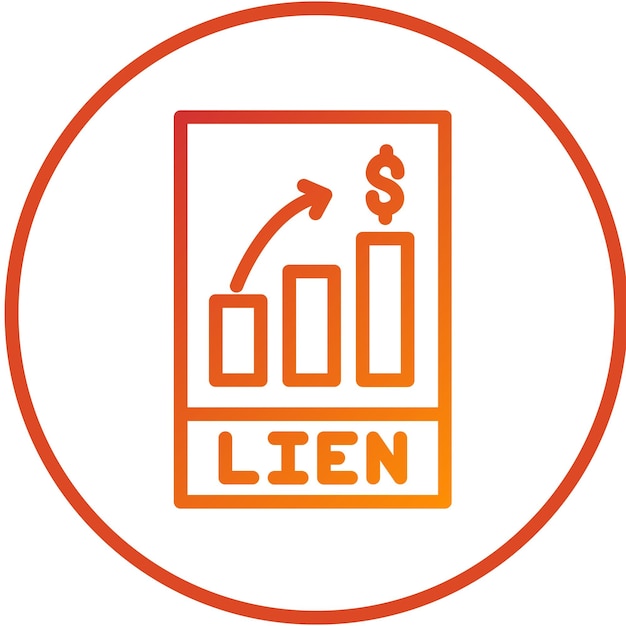 Diseño vectorial Estilo del icono de Lien