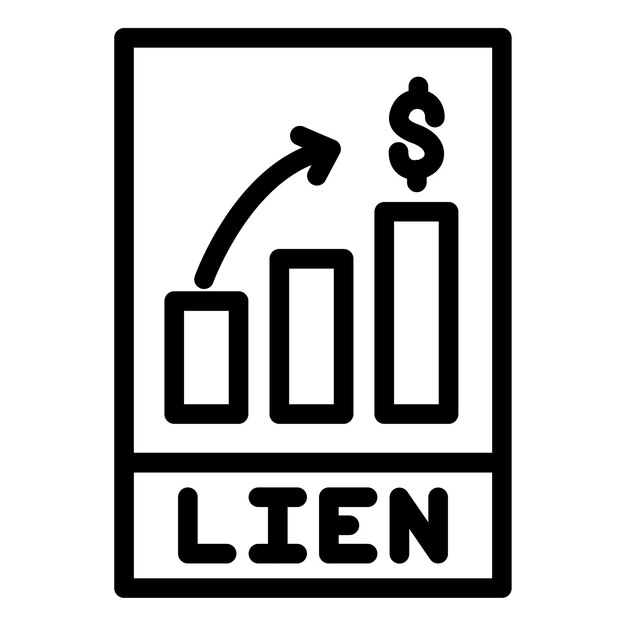 Diseño vectorial Estilo del icono de Lien