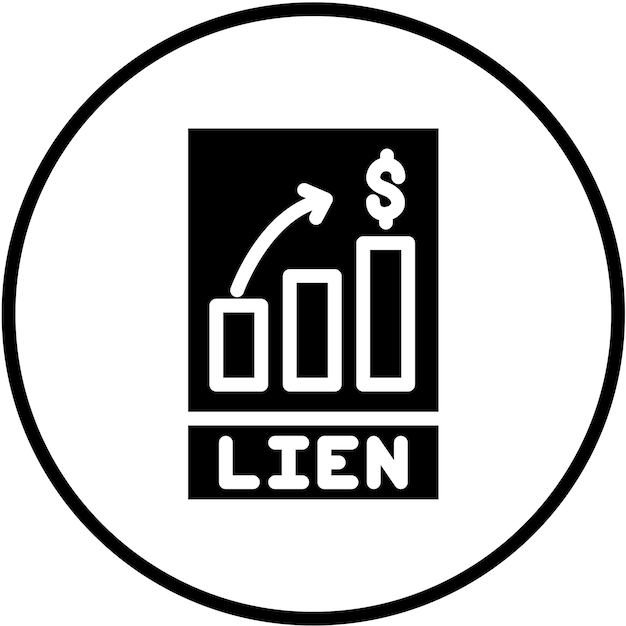 Diseño vectorial Estilo del icono de Lien