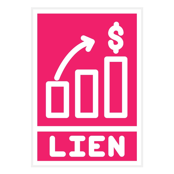 Vector diseño vectorial estilo del icono de lien
