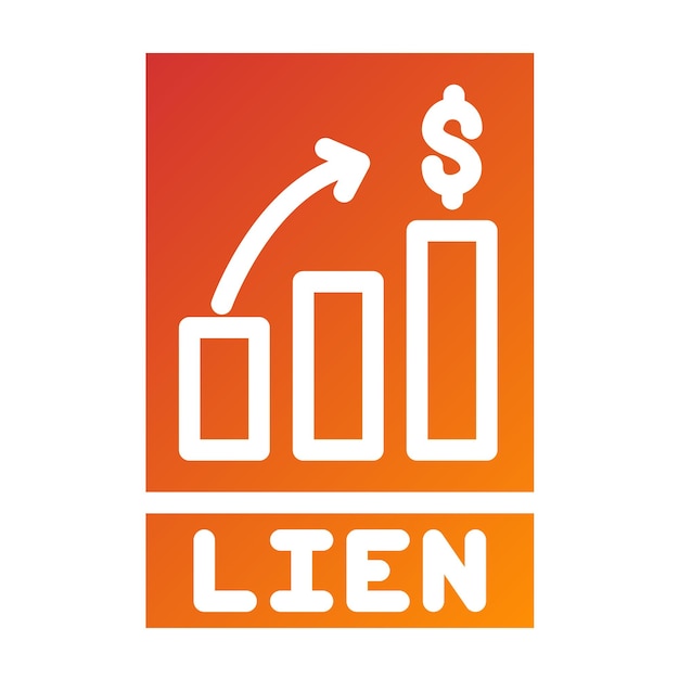 Diseño vectorial Estilo del icono de Lien