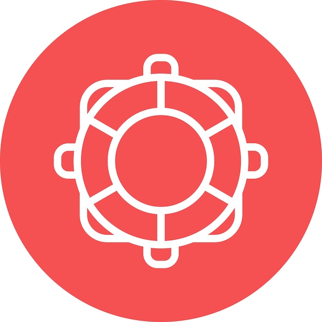 Diseño vectorial Estilo del icono Lifebuoy