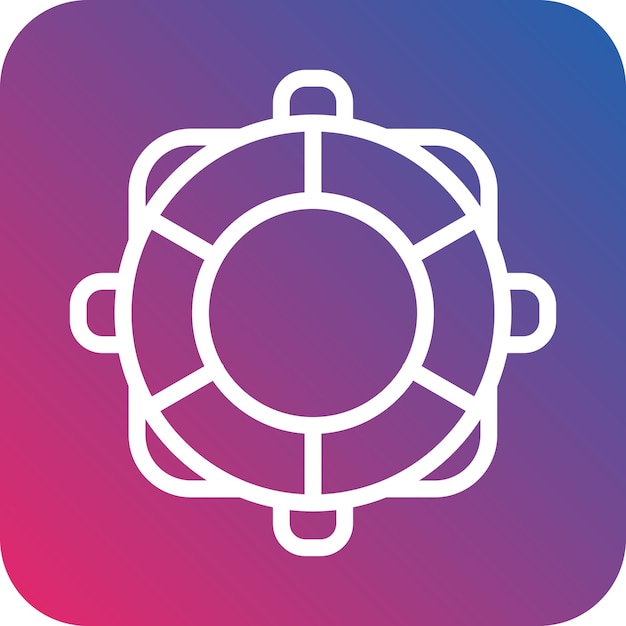 Diseño vectorial Estilo del icono Lifebuoy
