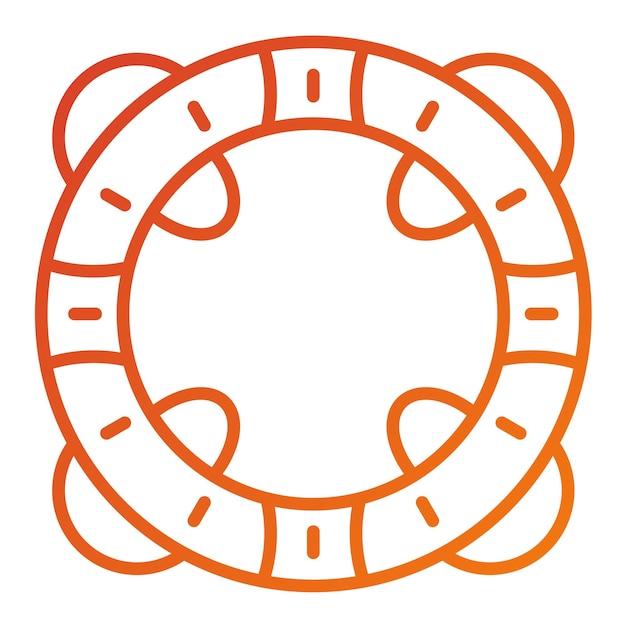 Diseño vectorial Estilo del icono Lifebuoy