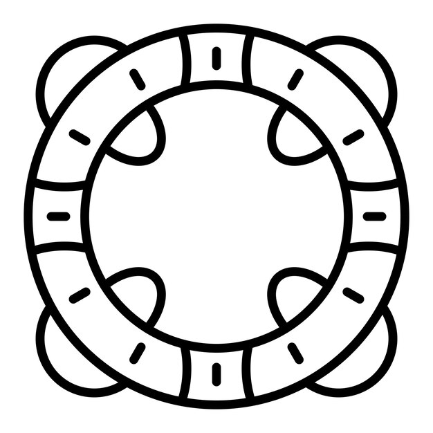 Diseño vectorial Estilo del icono Lifebuoy