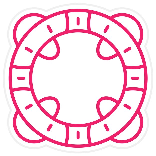 Diseño vectorial Estilo del icono Lifebuoy