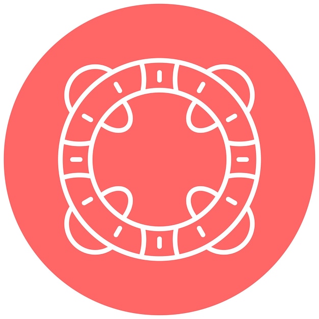 Diseño vectorial Estilo del icono Lifebuoy