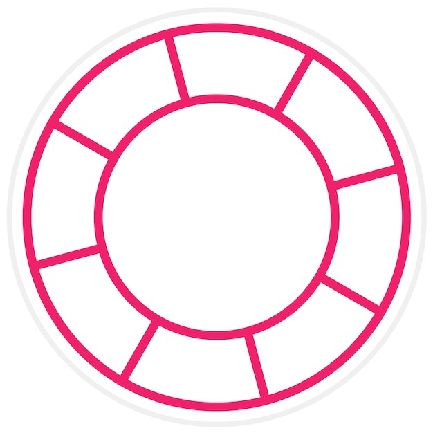 Diseño vectorial Estilo del icono Lifebuoy
