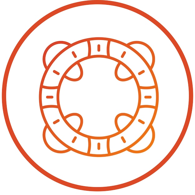 Diseño vectorial Estilo del icono Lifebuoy