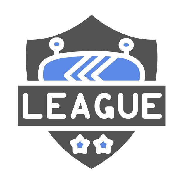 Diseño vectorial Estilo de icono de la liga deportiva