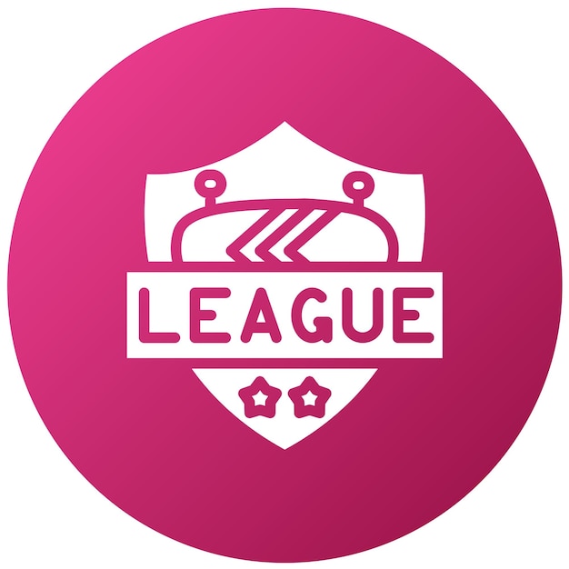 Diseño vectorial Estilo de icono de la liga deportiva