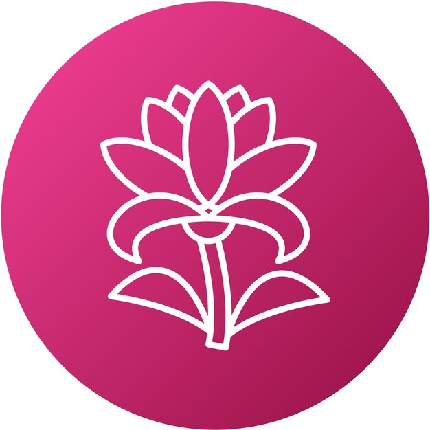 Diseño vectorial Estilo del icono de Lily