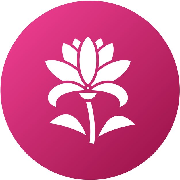 Diseño vectorial Estilo del icono de Lily