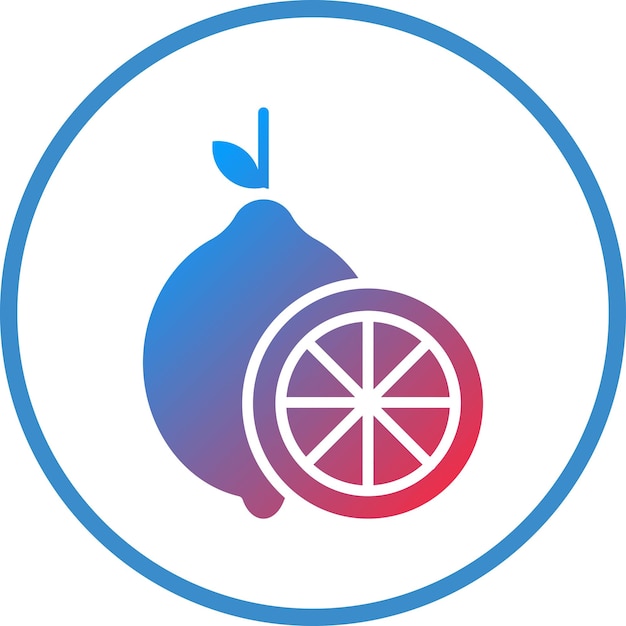 Diseño vectorial Estilo de icono de limón