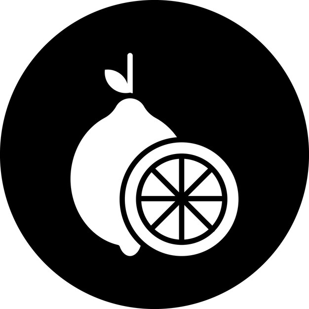 Diseño vectorial Estilo de icono de limón