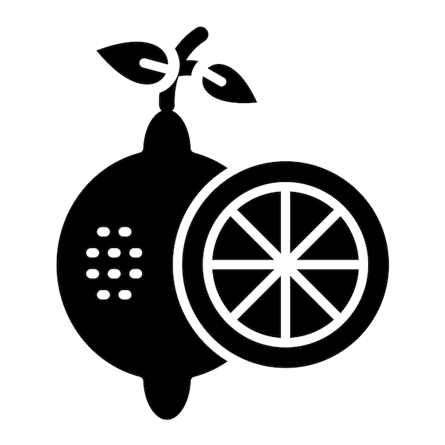 Diseño vectorial Estilo de icono de limón