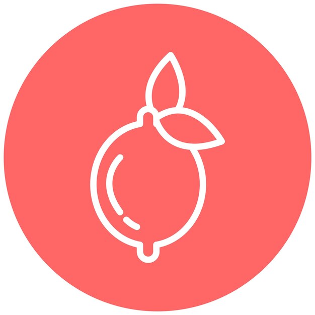 Diseño vectorial Estilo de icono de limón